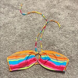 Roxy Multicolor Striped Bikini Top